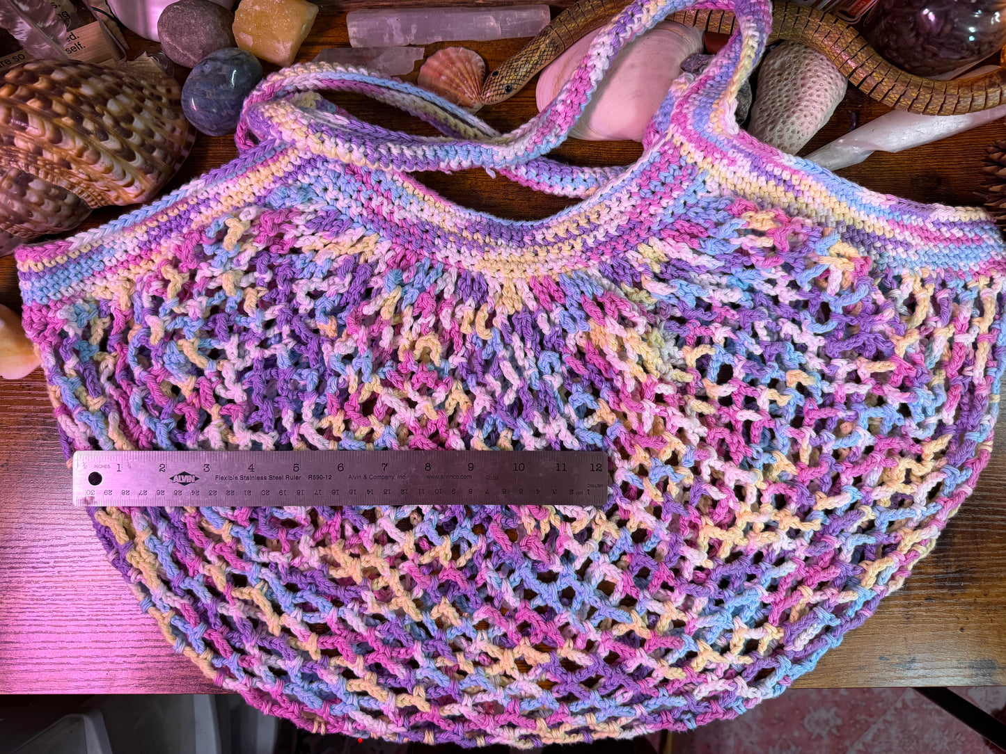 Mesh Market Bag “Cotton Candy”