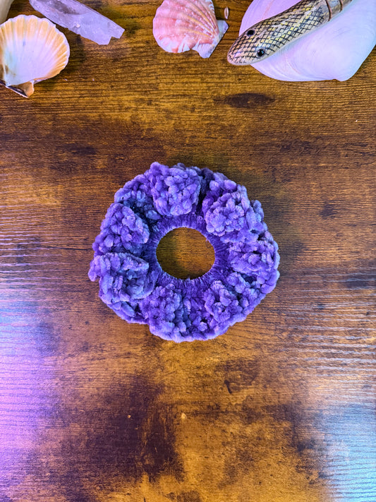 Purple Velvet Scrunchie