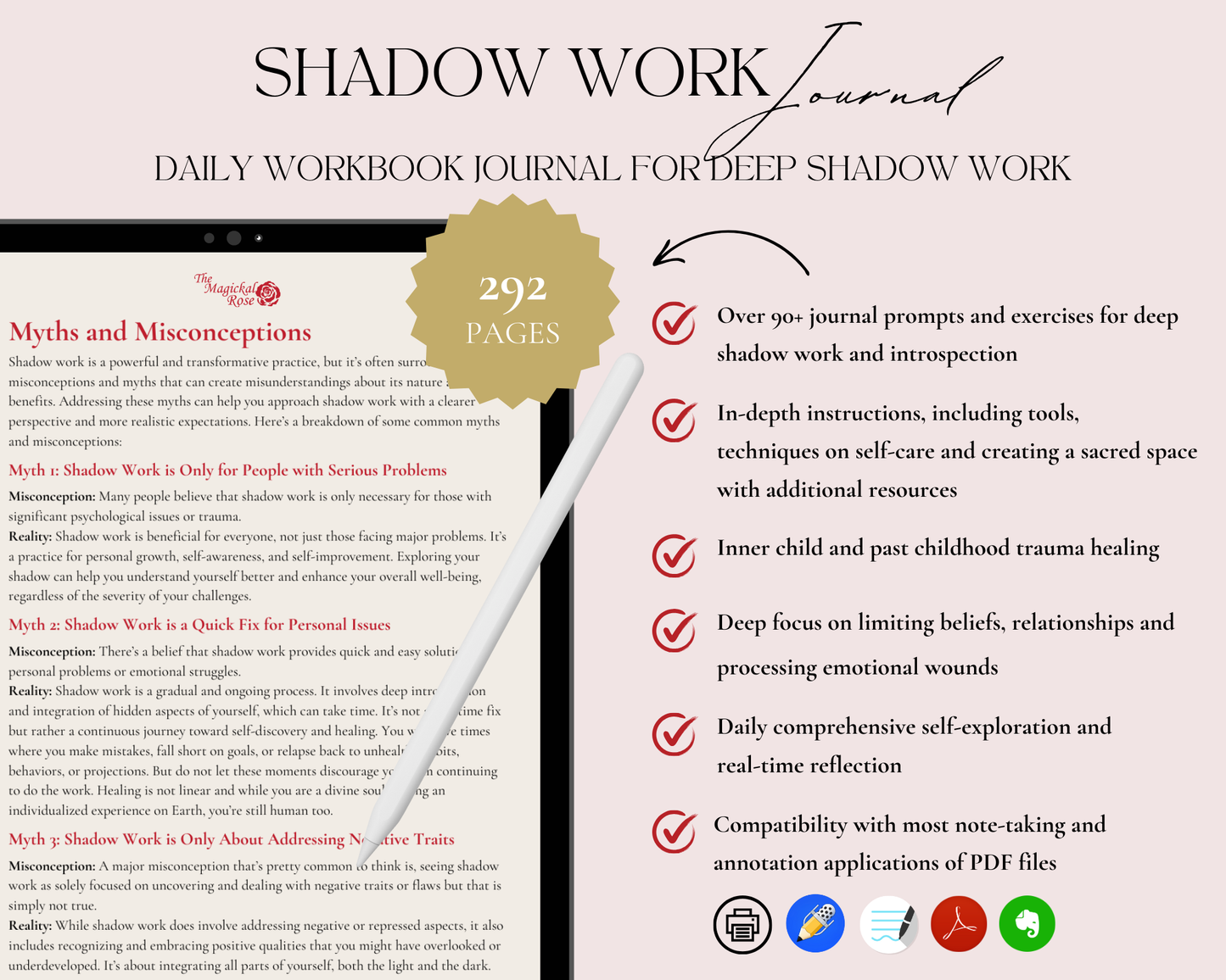 Paths To Peace: A Daily Journal Workbook For My Shadow And I