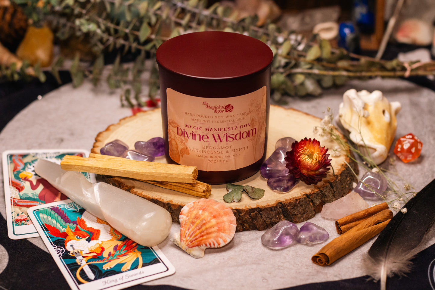 Divine Wisdom Magic Manifestation Candle
