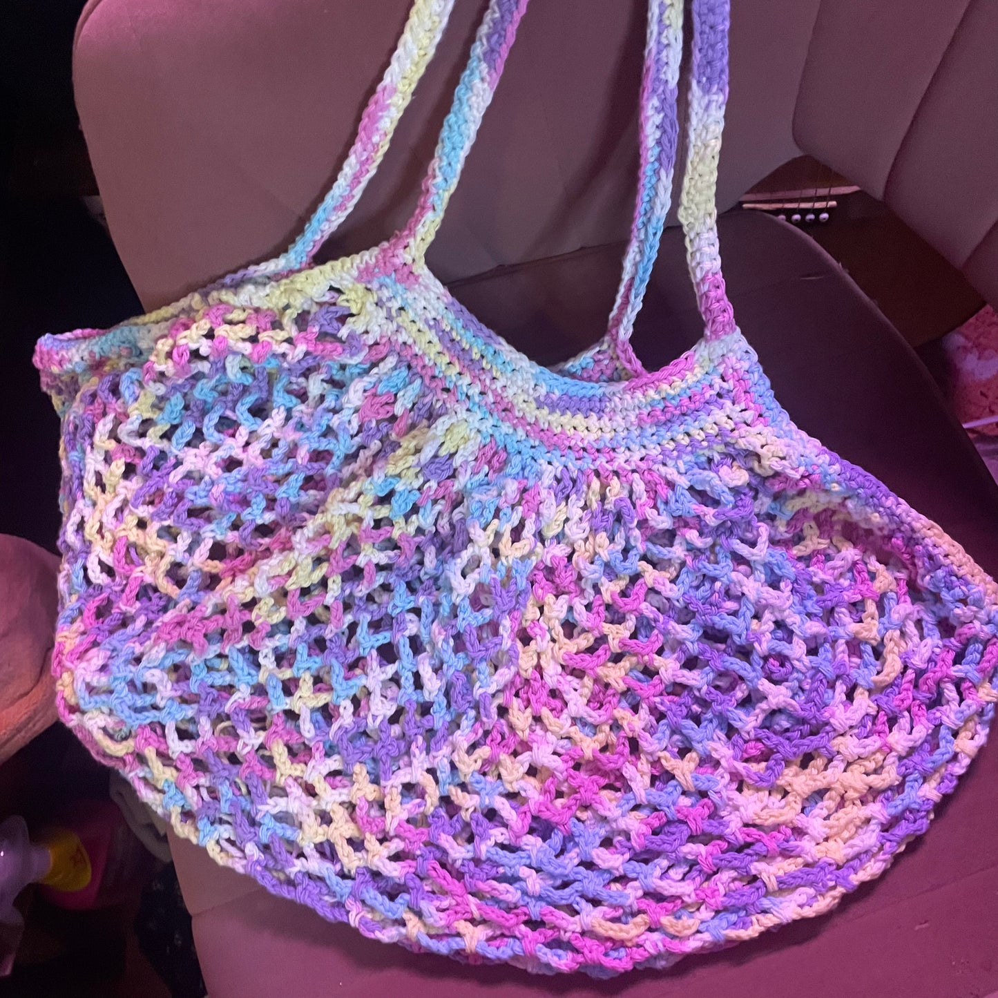 Mesh Market Bag “Cotton Candy”