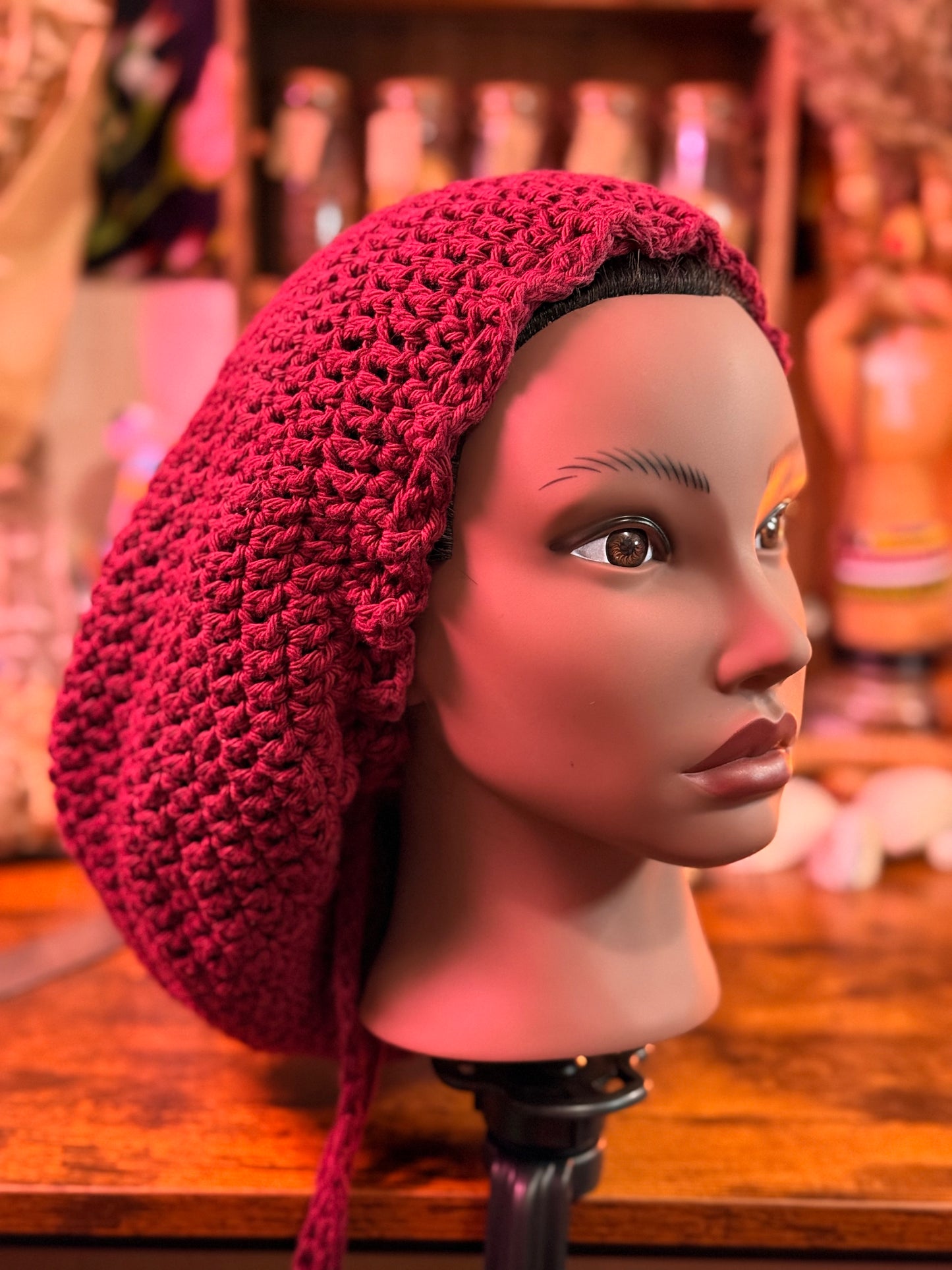 The Magickal Rose's Custom Order Crochet Loc Tam & Head Wrap