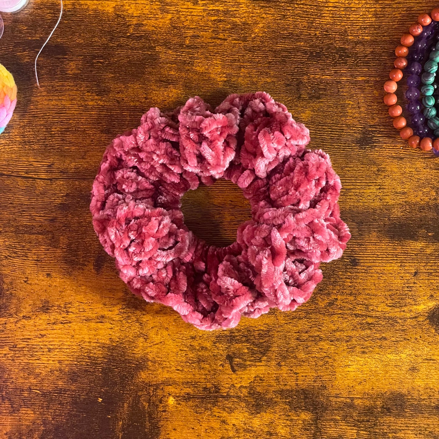 Pomegranate Velvet Scrunchie